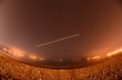 Aeroplane over Forth Estuary at Night