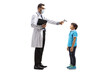 © Ljupco Smokovski - Male doctor measuring a temperature to a boy