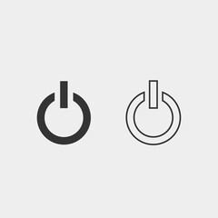 Leinwandbilder - off button icon vector illustration for website and graphic design