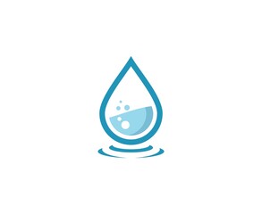 Wall Mural - Water drop logo
