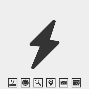 flash icon vector illustration for website and graphic design