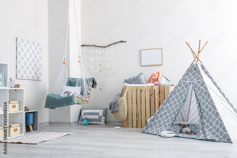 Stylish interior of children's room