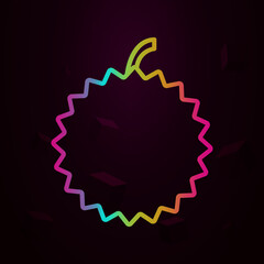 Aufkleber - rambutan outline nolan icon Simple thin line, outline vector of fruit icons for ui and ux, website or mobile application