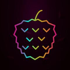 Aufkleber - mulberry outline nolan icon Simple thin line, outline vector of fruit icons for ui and ux, website or mobile application