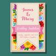 © amalia - wedding invitation flower chic and cute