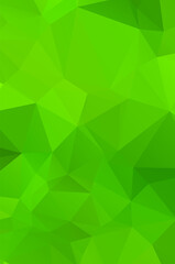 Vivid light Green vector Low poly crystal background. design pattern illustration