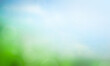 © paul - World Environment Day concept: blurred beautiful green nature with blue sky  background
