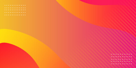 Orange red fire wave background for presentation design. Vector illustration design for presentation, banner, cover, web, flyer, card, poster, wallpaper, texture, slide, magazine, and powerpoint. 