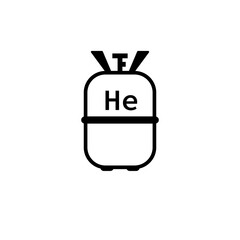 Wall Mural - helium tank outline icon. clipart image isolated on white background