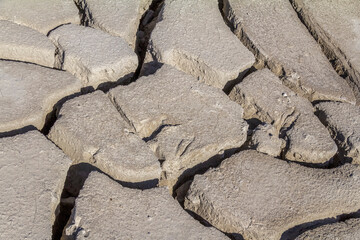 Canvas Print - fissured loam detail