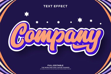 Poster - 3d text effect editable font