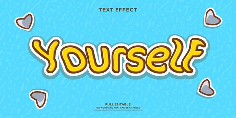 Poster - 3d text effect editable font