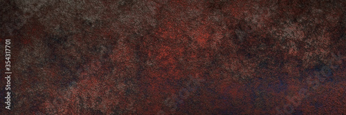 Fotomural Halloween horror dirty old dark red wall background