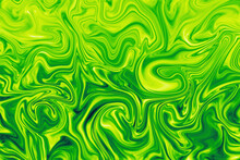 Green Slime Fluid Abstract Background. Swamp Texture.