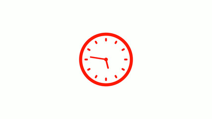 New red clock animation,clock icon,counting down clock icon