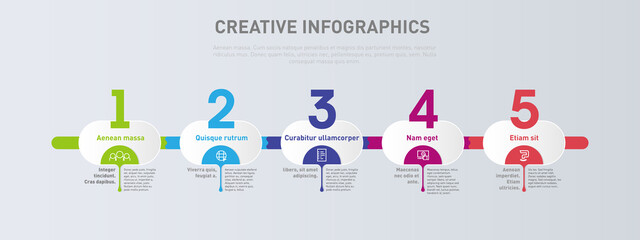 Wall Mural - Business timeline. Infographics timeline elements and steps to goal. Business roadmap marketing concept.