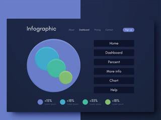 Vector graphic infographics. Template for creating mobile applications, workflow layout, diagram, banner, web design, business infographic reports