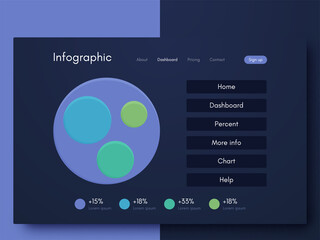 Vector graphic infographics. Template for creating mobile applications, workflow layout, diagram, banner, web design, business infographic reports