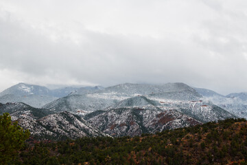 Colorado Mountains in Fog 2