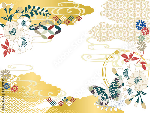 和柄背景素材レトロポップ日本シンプルフラット Stock Vector Adobe Stock 和柄背景素材レトロポップ日本シンプルフラット Stock Vector Adobe Stock
