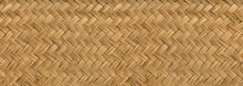 Woven Bamboo Mat Texture Banner