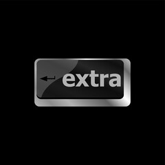 Poster - Computer keyboard key - Extra word on it