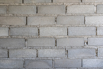 Concrete block wall background texture.