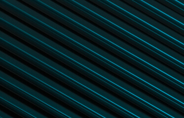 Poster - Abstract black and green background with geometric stripe pattern. minimalist black. 3d render.
