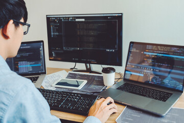 developing programmer development website design and coding technologies working in software company