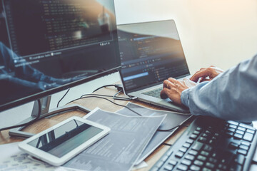 developing programmer development website design and coding technologies working in software company