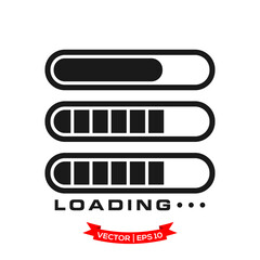 Fototapete - vector progress loading bar, loading icon, loading illustration 