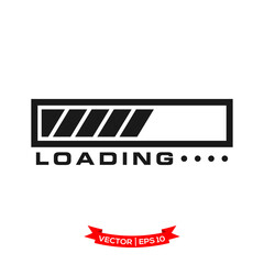 Fototapete - vector progress loading bar, loading icon, loading illustration 