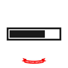 Poster - vector progress loading bar, loading icon, loading illustration 