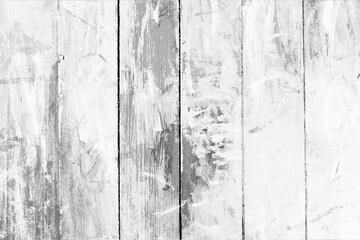 Wall Mural - Empty old white wood wall surface texture for background or decoration design