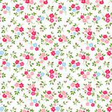 Fototapeta Kwiaty - Cute floral pattern in the small flowers. Ditsy print. Motifs scattered random. Seamless vector texture. Elegant template for fashion prints. Printing with small pink flowers.  White background.