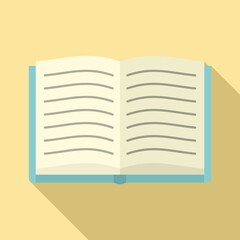 Poster - open book icon. flat illustration of open book vector icon for web design