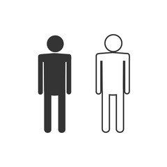 Fototapete - man person vector icon human