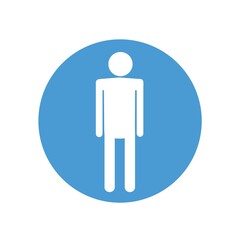Fototapete - man person vector icon human