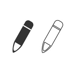 Fototapete - pencil vector icon drawing and sketching