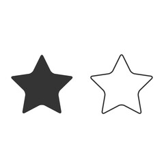 Fototapete - star icon