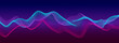 Music abstract background. Equalizer for music. Abstract digital wave of particles. Vector illustration
