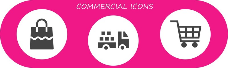 Poster - commercial icon set