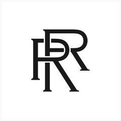 Wall Mural - initial letter RR logo vector concept