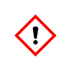 Wall Mural - alert sign isolated on white background. exclamation symbol modern, simple, vector, icon for website