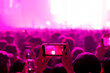 © CasanoWa Stutio - People shooting video or photo in music brand showing on stage or Concert Live, party concept