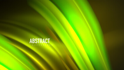 Fluid wave lines background. Trendy abstract layout template for business or technology presentation, internet poster or web brochure cover, wallpaper