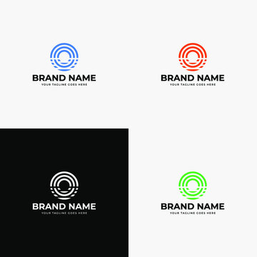 Creative modern circle line art style Initial letter o logo design vector template. Professional abstract letter o icon design for company or startup business.