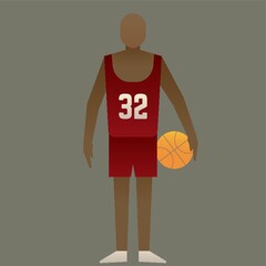 Poster - Basketball player