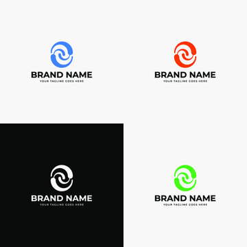 Spiral circle modern line art style Initial letter o logo design vector template. Professional abstract letter o icon design for company or startup business.
