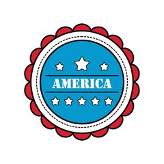 Canvas Print - United States of America logo design